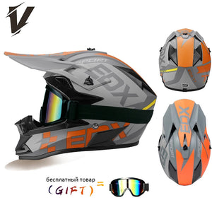 VGV 166 Rally helmets extremely breathable adaptable independent goggles anti-stifling no pressure on the head DOT/ECE certified AXSSIBLZ