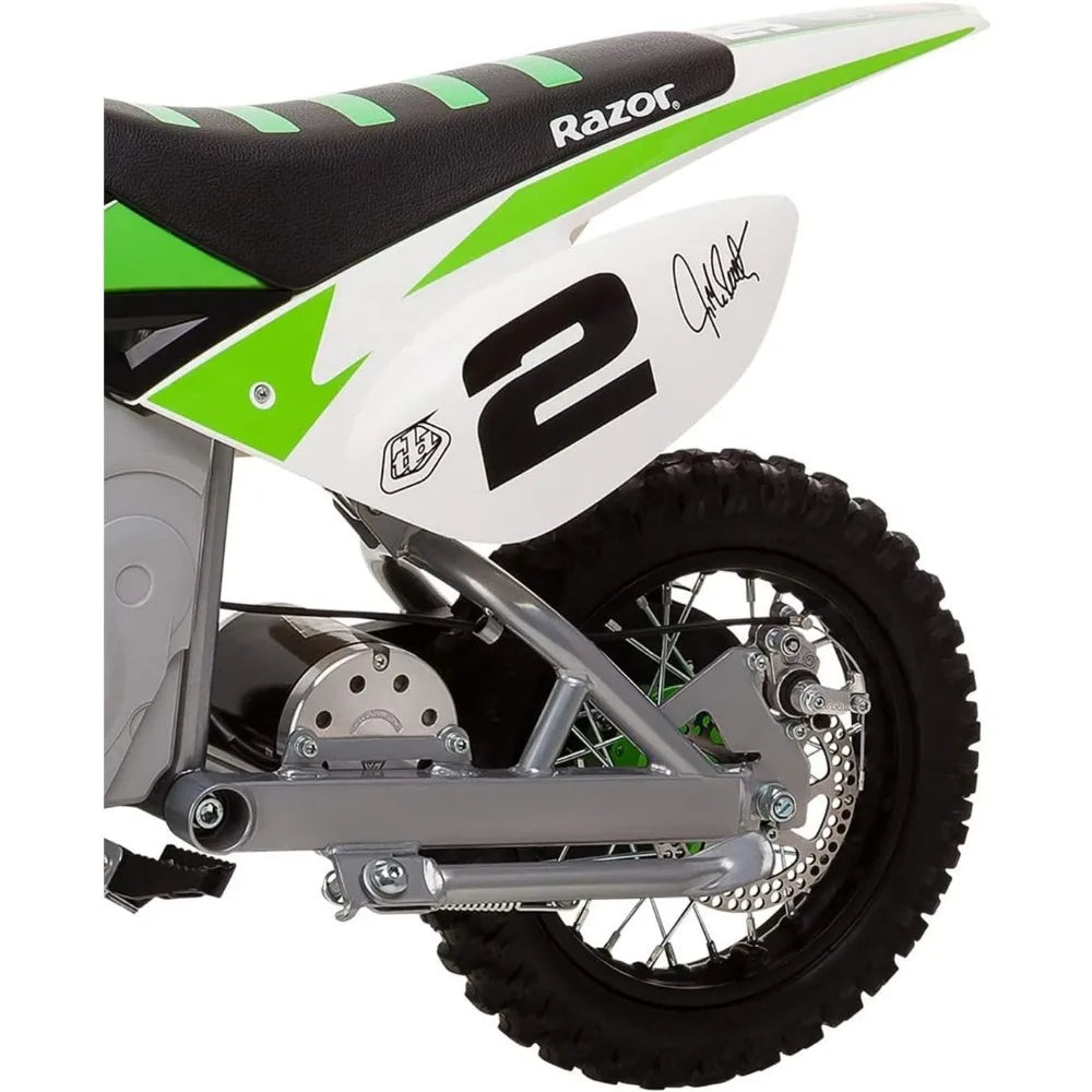 Dirt Rocket SX500 McGrath Electric Motocross Bike for Kids Ages 14+ - 40 mins of Ride Time, For Riders up to 175 lbs AXSSIBLZ