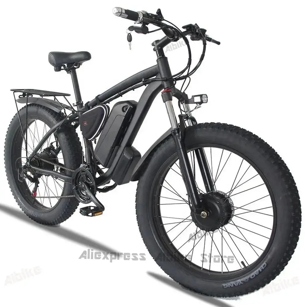 Black Ebike 21 Speed Electric-Bike