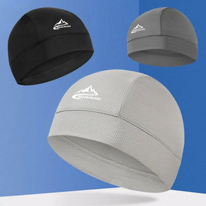 Cooling Skull Cap Helmet Lining Breathable Sweat Wicking Cycling Sports Running Hat Comfortable Outdoor Hiking Cap Quick Dry Cap AXSSIBLZ