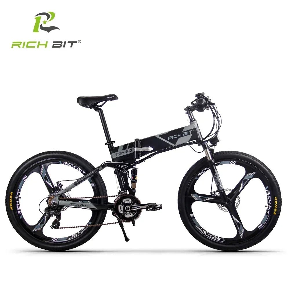 Richbit RT-860 1000WMountain Beach Electric Bike 26 Inch 48V17Ah Lithium Battery High Quality Outdoor Folding Electric Bike AXSSIBLZ