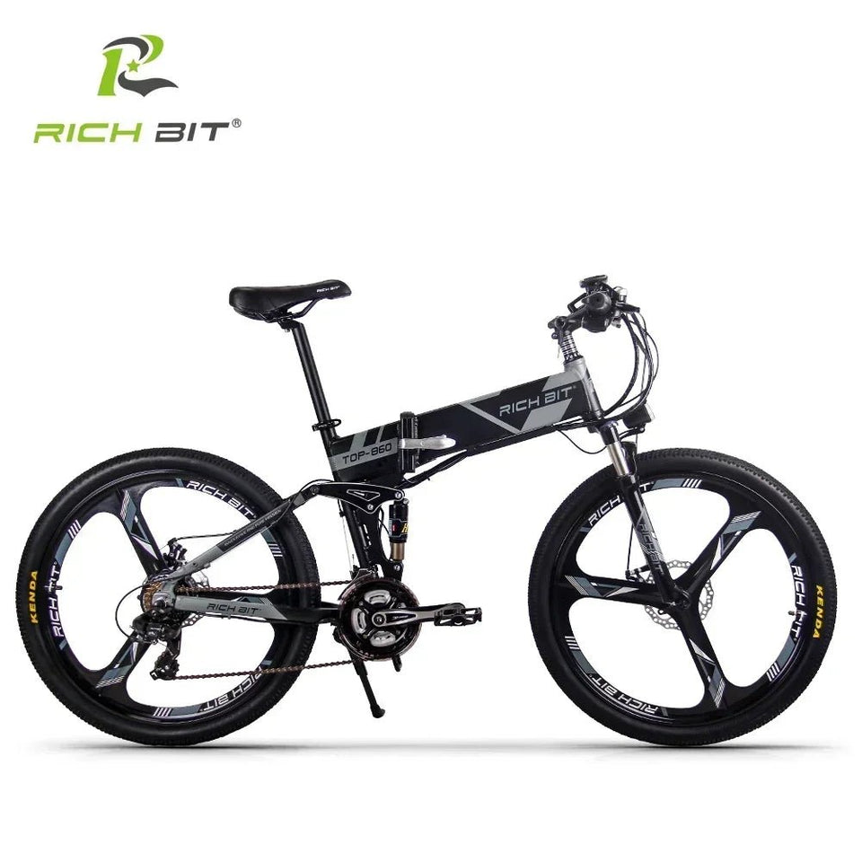 Richbit RT-860 1000WMountain Beach Electric Bike 26 Inch 48V17Ah Lithium Battery High Quality Outdoor Folding Electric Bike AXSSIBLZ