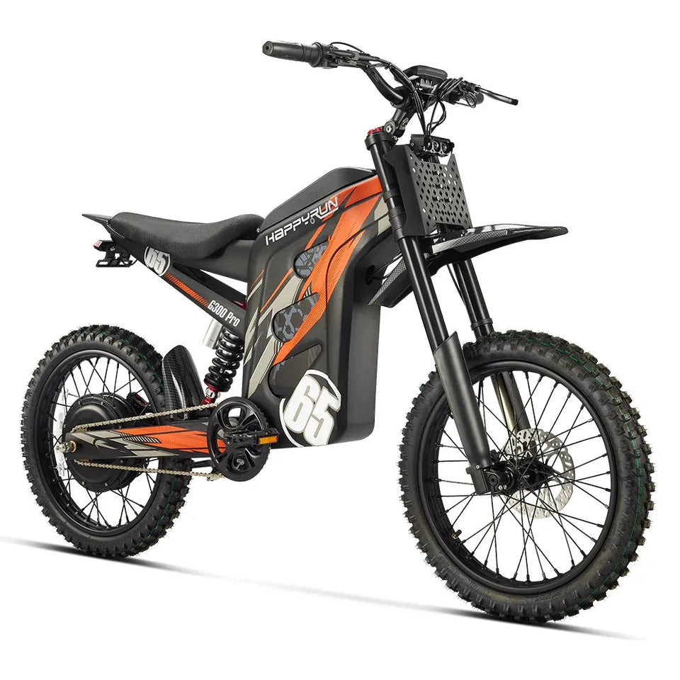 HAPPYRUN Tank G300 Pro Electric Dirt Bike 3000W Motor 72V 30Ah Battery AXSSIBLZ