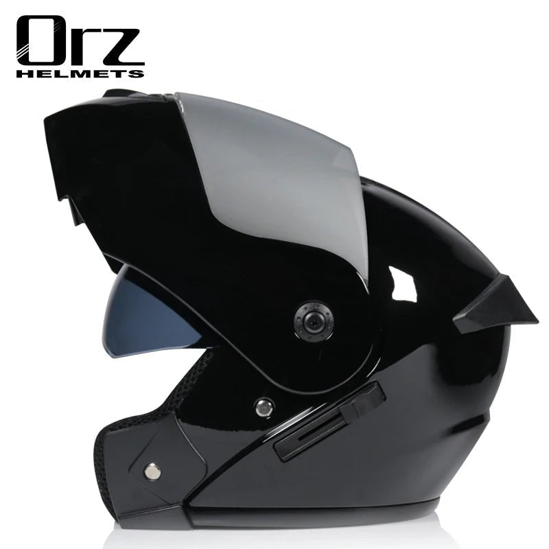 Casco capacetes double dual lens helmet motorcycle helmet full face helmets downhill racing helmets motorfiets helm AXSSIBLZ