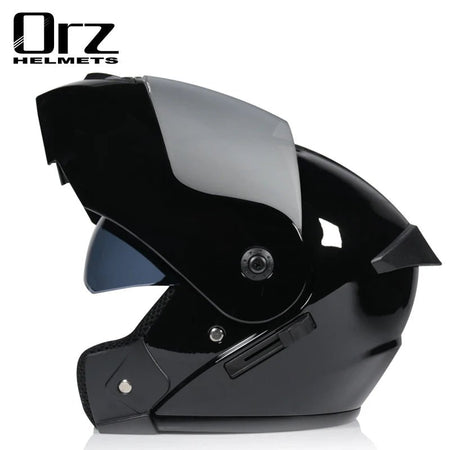 Casco capacetes double dual lens helmet motorcycle helmet full face helmets downhill racing helmets motorfiets helm AXSSIBLZ