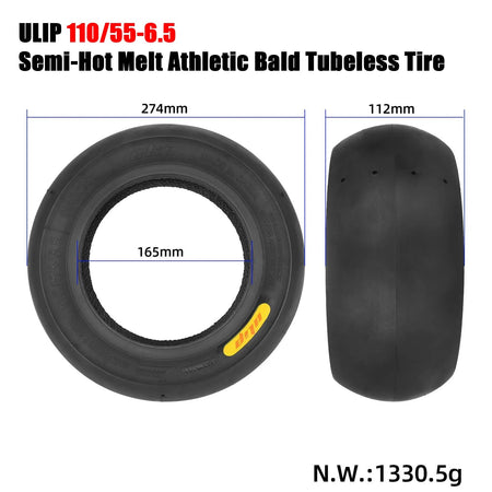ULIP 11 Inch Semi-Hot Melt Athletic Bald Tubeless Tires for Dualtron Ultra2 THUNDER II Kaabo Wolf Warrior Electric Scooter Tyres AXSSIBLZ