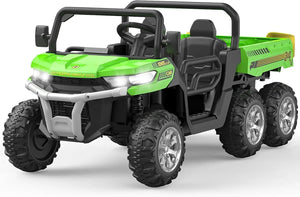 Ride On Truck Car 24 V Kids Electric Vehicles w/Parent Remote Control, Children Ride On Utv Car w/Safety Belt, Phone Connections AXSSIBLZ