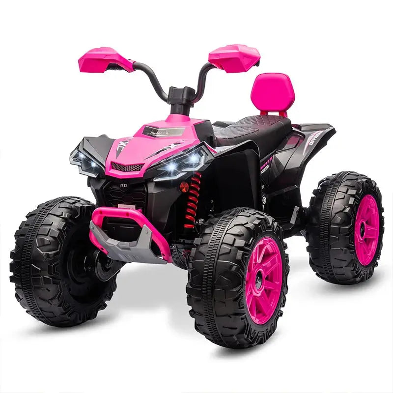 24V Kids Electric Vehicle 4-Wheeler Kids Ride On Toy Car XXXL Size ATV Electric Car for Toddler Children Gift,Spring Supspension AXSSIBLZ