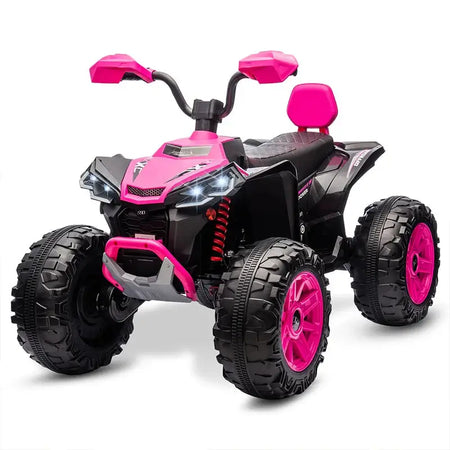 24V Kids Electric Vehicle 4-Wheeler Kids Ride On Toy Car XXXL Size ATV Electric Car for Toddler Children Gift,Spring Supspension AXSSIBLZ