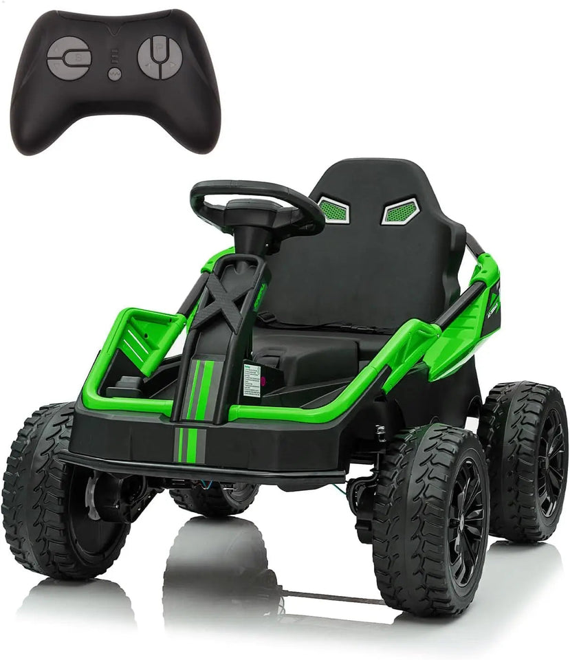 24V Ride On Truck Car, Electric Utv Car with Remote Control, 4 Shock Absorbers, Safety Belt, 16'' Wide Seat, Music, 4WD Power AXSSIBLZ
