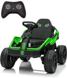 24V Ride On Truck Car, Electric Utv Car with Remote Control, 4 Shock Absorbers, Safety Belt, 16'' Wide Seat, Music, 4WD Power AXSSIBLZ