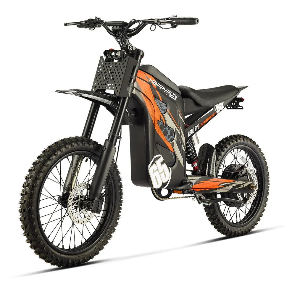 HAPPYRUN Tank G300 Pro Electric Dirt Bike 3000W Motor 72V 30Ah Battery AXSSIBLZ