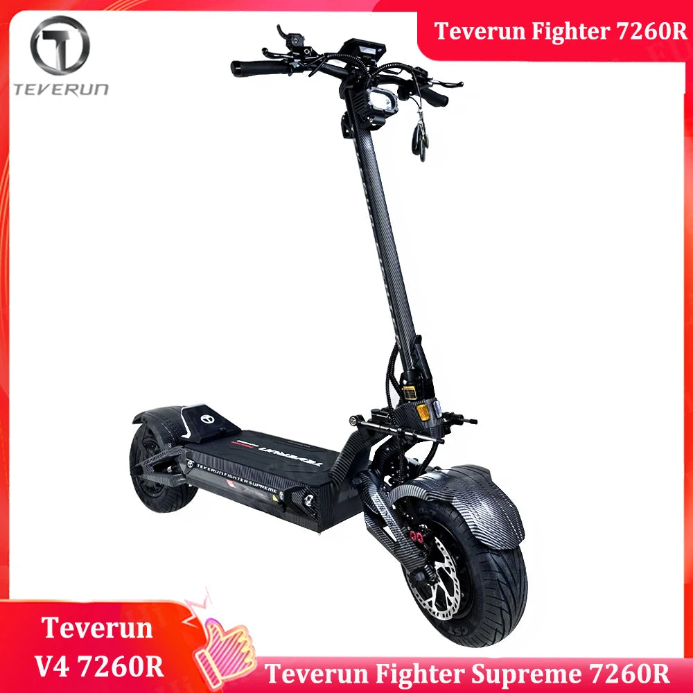 EU Stock Newest 2025 Teverun Fighter 7260R 72V 60Ah Peak Power 10000W Motor With GPS PKE Function Electric Scooter AXSSIBLZ