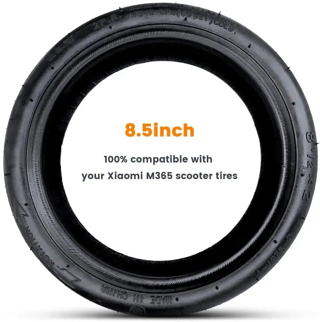 Electric Scooter Rubber Tire 8 1/2x2 Upgraded Thicken Inner Tube 8.5" Replacement Tire - AXSSIBLZ