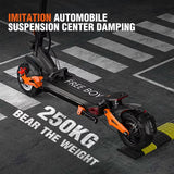 Dual Motor Adult Dual Shock-Absorbing Electric Scooter Long Endurance Double Rocker Arm Commuter Off-Road E-Scooter AXSSIBLZ