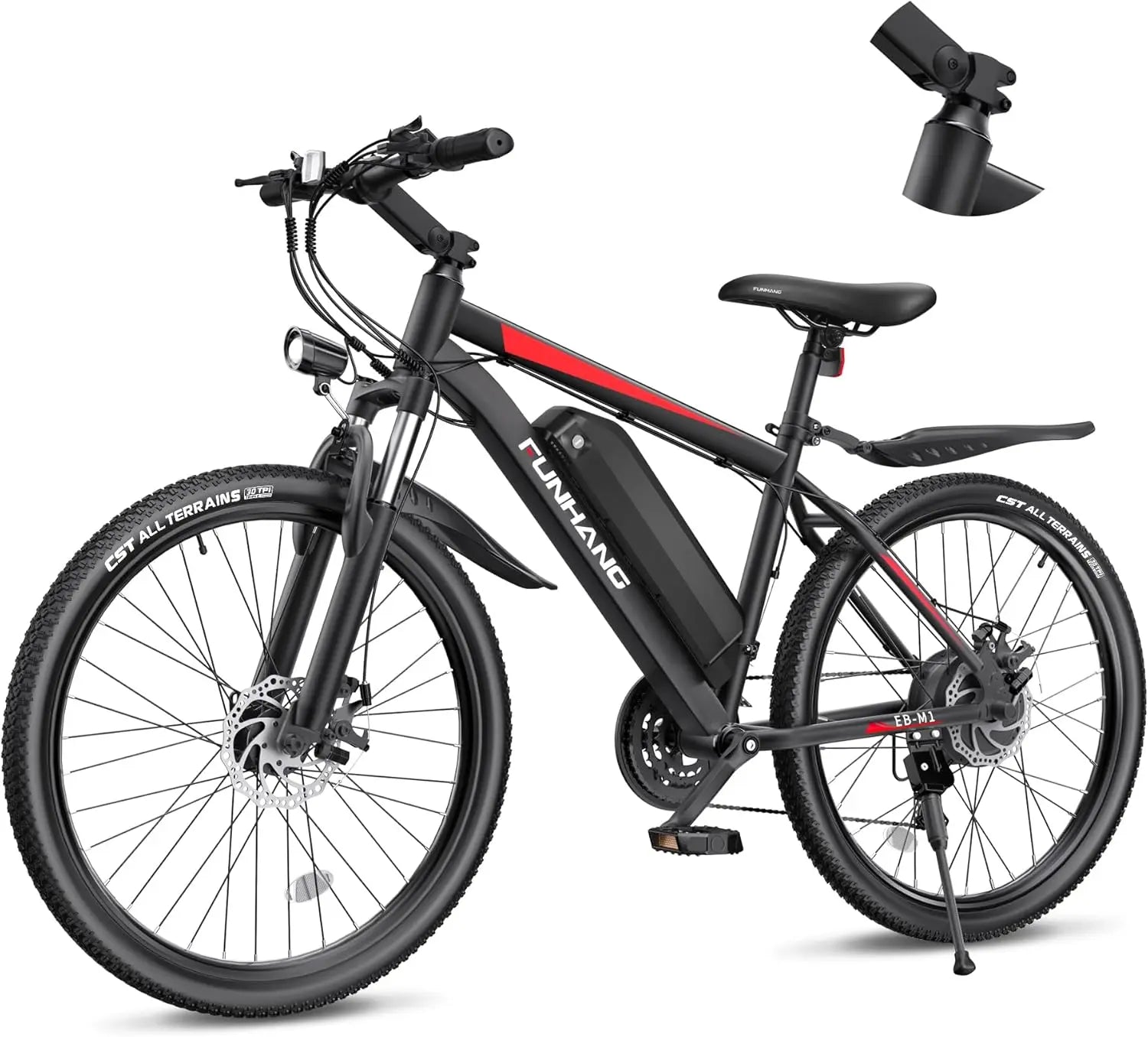 Funhang 1000W Electric Mountain Bike for Adults – 26