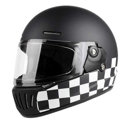 Motorcycle helmets for men and women, retro full helmets, electric motorcycles, seasonal blue trend, winter motorcycle running h AXSSIBLZ