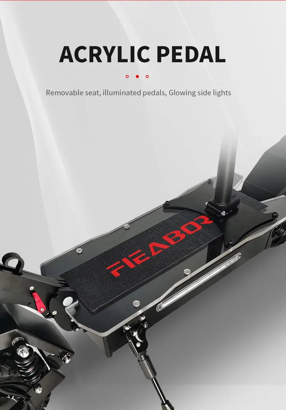 Fieabor Q06P E-Scooter acrylic pedal