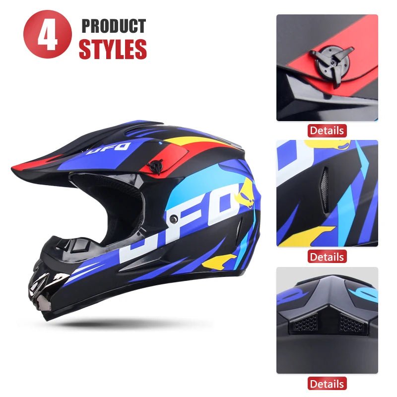 Full face motorcycle helmet for mountain bike  off-road  classic, MTB, racing, motocross, downhill, downhill AXSSIBLZ