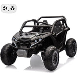 24V Ride On Car For Kids, 4WD Electric Vehicle With Remote Control, 2 Seater, LED Lights, Four-Wheel Shock Absorption, 3 Speeds AXSSIBLZ