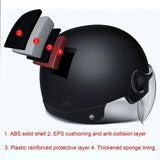 Motorcycle Helmet for Men Women Classic Retro Scooter Half Helmet Ultralight Cycling Helmet MTB Bike Bicycle Motorcycle Helmet AXSSIBLZ