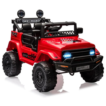 12V Kids Ride On Truck with Remote Control Spring Suspension Bluetooth Connectivity and Led Lights Ride On Toys for 3-6 yrs AXSSIBLZ