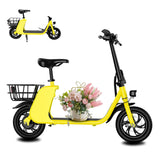 500W carbon steel electric front and rear dual disc brake bicycle for urban commuting with basket, adult electric bicycle AXSSIBLZ