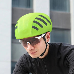 Cyclings Bicycles Helmets Rain Cover with Reflectives Strips Waterproofs Windproofs Bicycles Helmets Cover Cyclings Ride Gear AXSSIBLZ