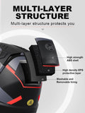 Motorcycle Helmet Dual Visor Modular Flip Up Full Face Helmet for Adult Men Women DOT ECE Approved Casco Moto CYRIL AH121 AXSSIBLZ