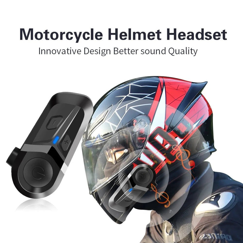 Motorcycle Earphones Helmet Headset Bluetooth 5.3 Headphones Wireless Motor Headset Bike Earphone Handsfree Stereo Earbud AXSSIBLZ