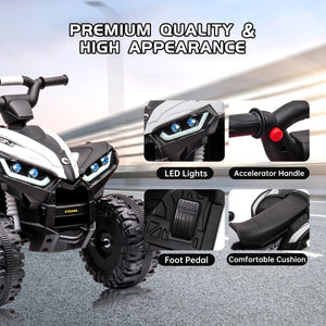 Ride On Car for Kids, 12V Ride On Truck Car Electric ATV Vehicles with Remote Control, Battery Powered ATV Ride On Toy, w/Music AXSSIBLZ