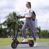 Foldable 1200W Electric Scooter with Seat for Adults, 11'' Off-road Tires, 48V 21Ah Battery, 33Miles Range Commuter E-scooter AXSSIBLZ