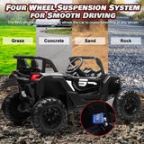 24V Ride On Car for Kids w/Remote Control, JOYRACER Battery Powered Off-Road UTV, 4x150W Motors,4 Shock Absorbers, 4.5 Mph Max S AXSSIBLZ