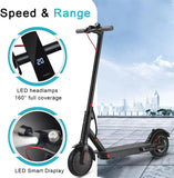 E-Scooter Foldable Waterproof Adult Electric Scooter 8.5Inches Explosion-Proof Tire 36V 350W 10.4Ah Configuration Smart AXSSIBLZ