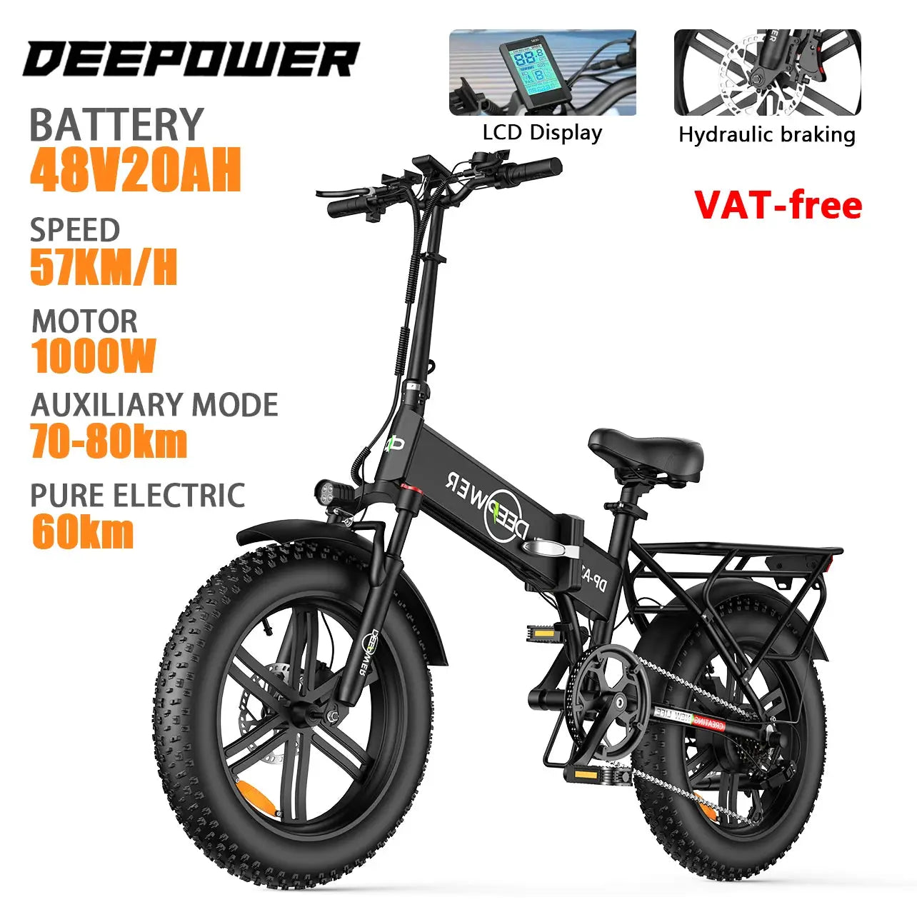 Deepower fat tire e bike