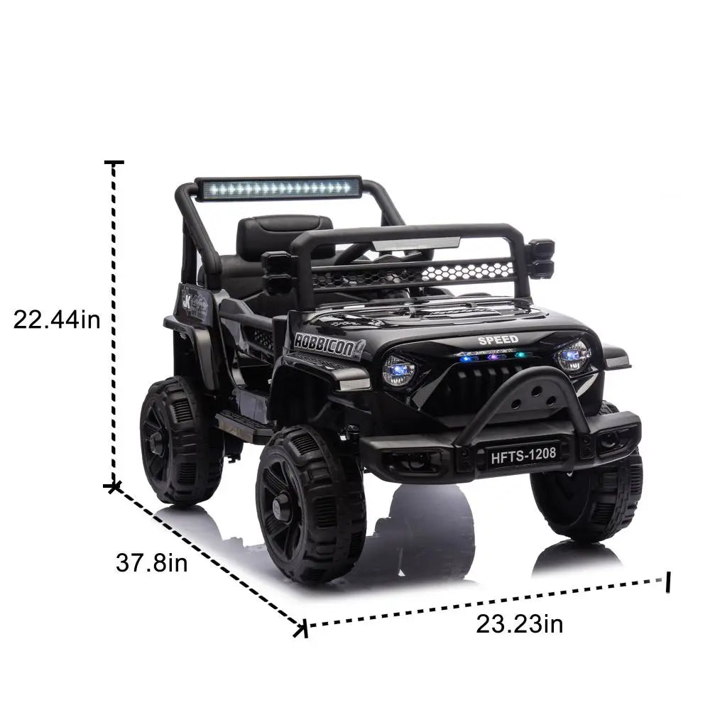 12V Kids Ride On Electric Truck Car W/Parents Control,2WD,Four-wheel suspension,Early education function,Adjustable volume,USB AXSSIBLZ