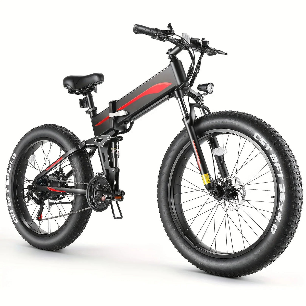 Xtreme Explorer 26" Fat Tire Ebike – 500W Power, 48V 10Ah Battery, Foldable Design, 20MPH for Adults AXSSIBLZ