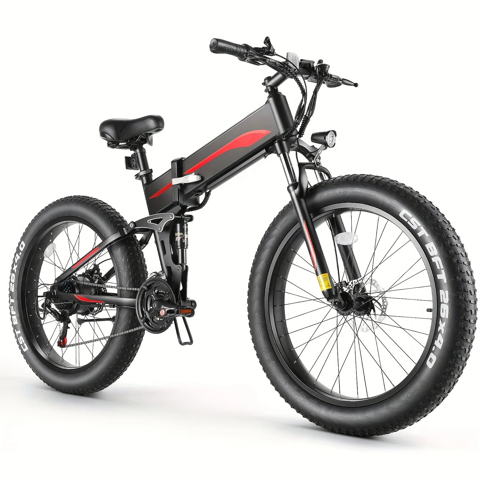 Xtreme Explorer 26" Fat Tire Ebike – 500W Power, 48V 10Ah Battery, Foldable Design, 20MPH for Adults AXSSIBLZ
