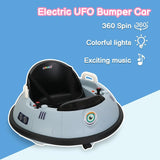 Electric Bumper Car for Kids & Toddlers, 12V Ride On UFO Bumping Toy Car Gifts, Manual and Remote Control, LED Lights, 360 Degre AXSSIBLZ