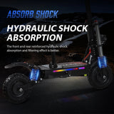 6000W High Power Adult Electric Scooter  Off-Road Commute Foldable 60V 38Ah Large Battery 60 Miles Range 50 Mph Fast E-Scooter AXSSIBLZ
