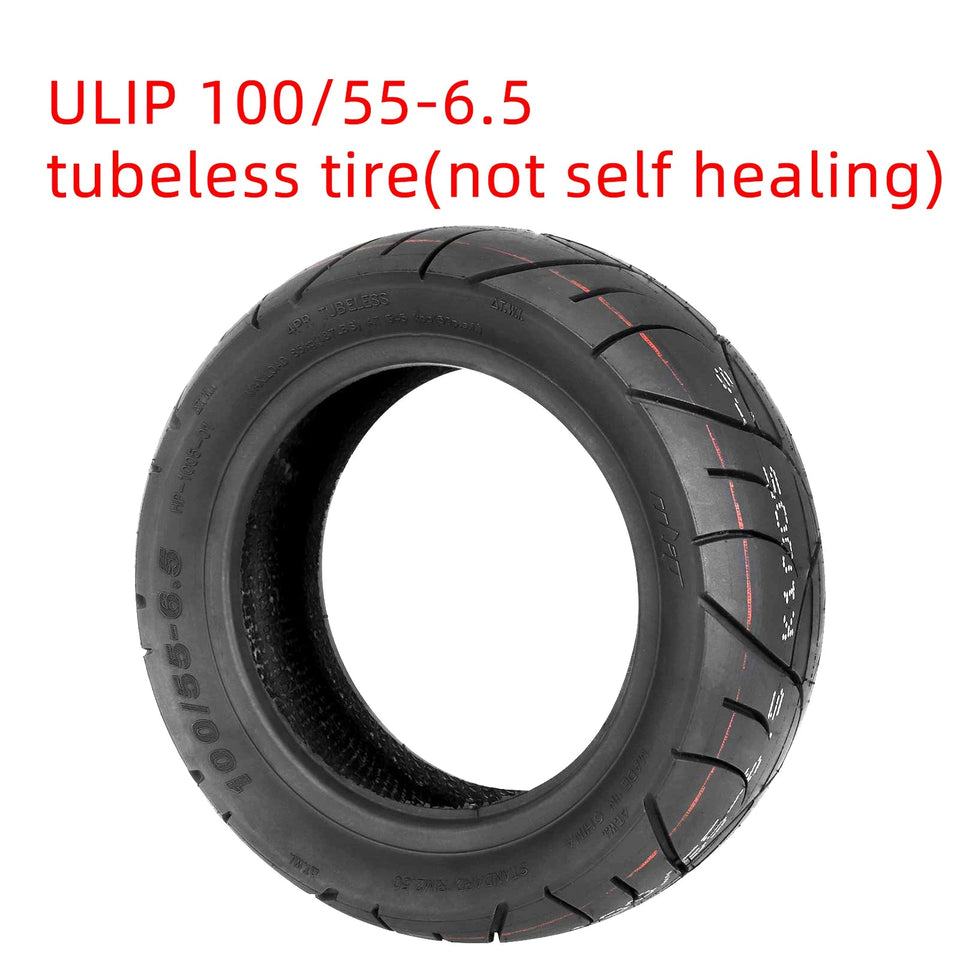 Ulip 11 Inch 100/55-6.5 Self-healing Tubeless Tire For Electric Scooter Front & Rear Built Self-repair Glue Explosion-Proof Tyre AXSSIBLZ