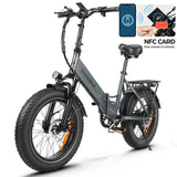 SAMEBIKE LOTDM200-II Electric Bike 20"Fat Tires 750W Motor 48V 13Ah Electric Bicycle  Battery Folding  Smart NFC E-Bike AXSSIBLZ