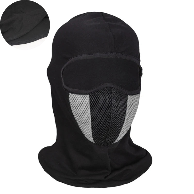 Breathable Balaclava Motorcycle Full Face Masks Skullies Cap Hat Motocross Motorbike Helmet Moto Riding Neck Face Hood Moto Mask AXSSIBLZ