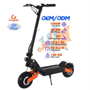 kugoo new g2 max China warehouse 1500w high power motor maximum speed 55km/h 48v 21ah long range 70km foldable scooter AXSSIBLZ