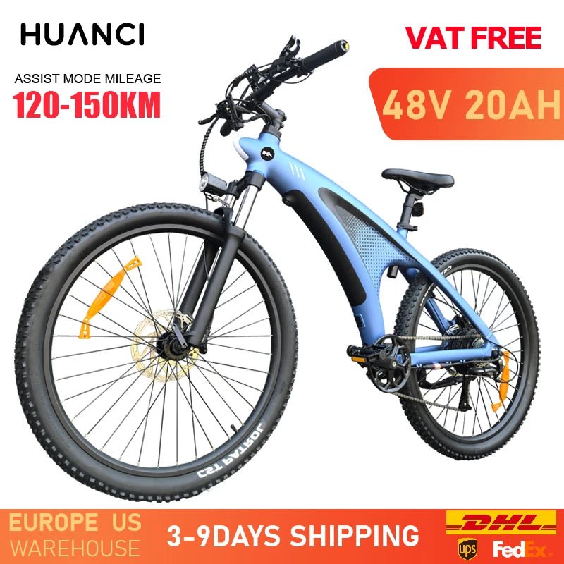 HUANCI Q5 electric bike ebike Adults Electric bicycle  48V 20AH 27.5 Inch electric e bike Electric bike Mountain electric bikes AXSSIBLZ