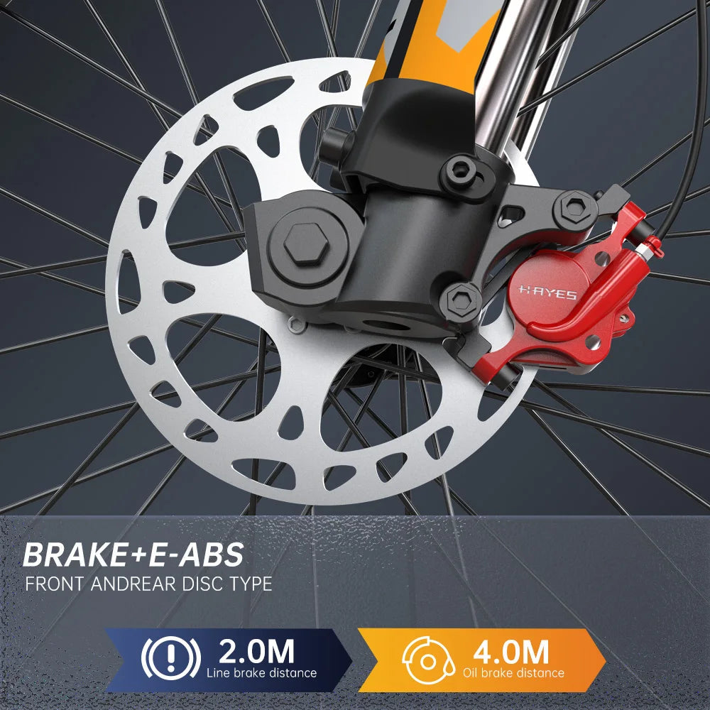 FVKINGE6 off-road electric bicycle 25 inch tires 52V40AH electric motorcycle peak 2900W motor 60KM/H AXSSIBLZ