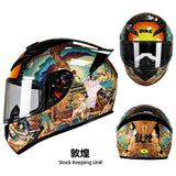 DOT Men and women motorcycle helmets are safe in winter Four Seasons Knights can be equipped with Bluetooth motorcycle helmets AXSSIBLZ