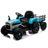 Ride on Tractor2.0 with Trailer,24V Battery Powered Electric Tractor Toy, 200w*2motor 1.86-4.97MPH/Remote Control AXSSIBLZ