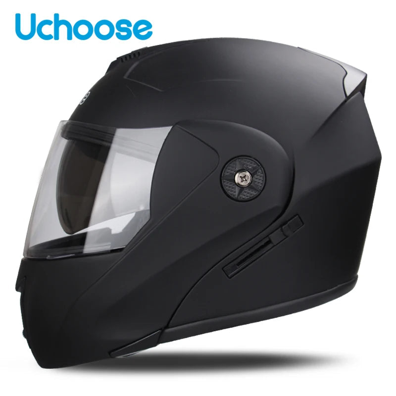 Flip-Up Motorcycle Helmet – Dual Lenses, Full Face Protection, Ideal for Riding & Motocross AXSSIBLZ