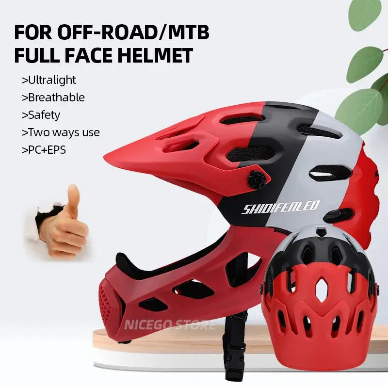 Full Face Safety Cycling Helmet - AXSSIBLZ